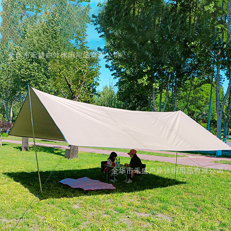 Camping Tarp Wholesale In Stock Camping Tent Outdoor Sunshade Portable Sun Protection Rainproof Tarp Tent