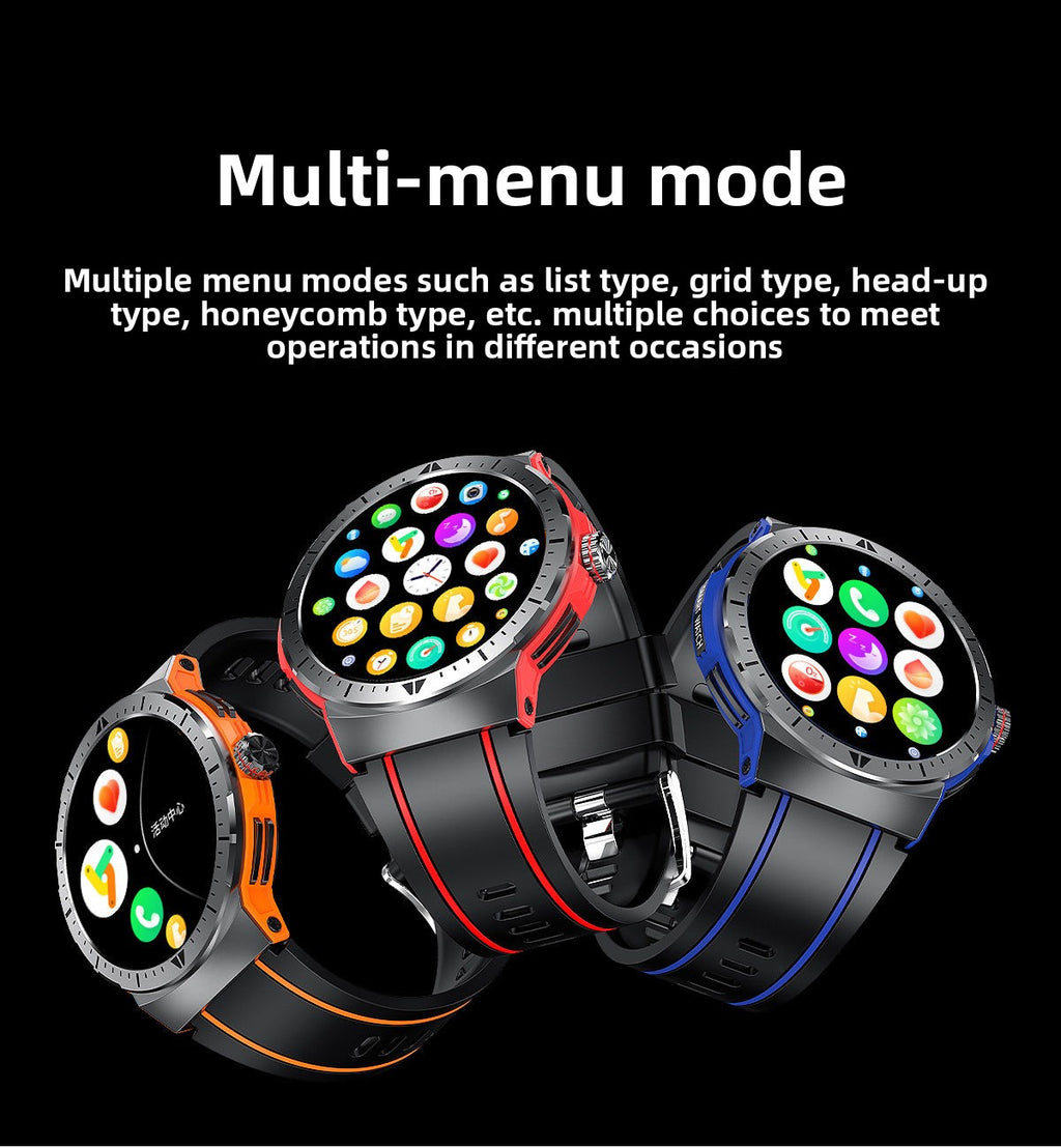 HK52Watch Bluetooth Call Heart Rate Monitoring Exercise Blood Oxygen Blood Pressure AMOLED Multi-Dial Switch Hot Sale