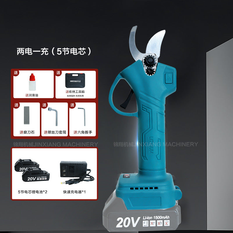 Hot selling portable home electric scissors Rechargeable Pruning Shears for Fruit Trees Lithium Battery Electric Pruner for Garden Pruning