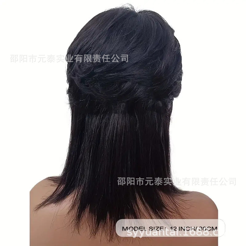 Short Pixie Cut Synthetic Wigs With Bangs For Women Cos Wig