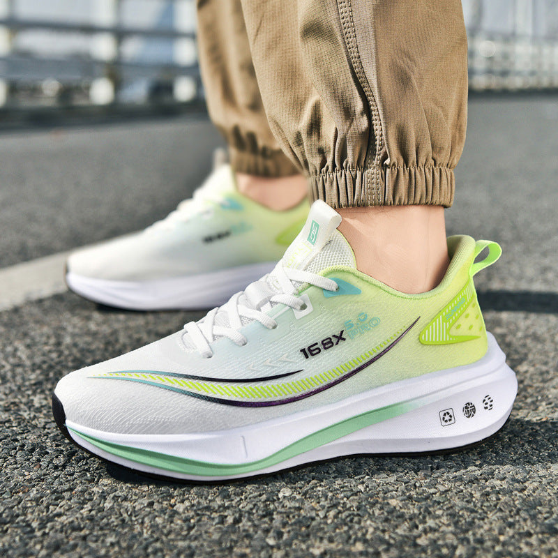 2025Large Size Marathon Running Shoes for Men and Women, Outdoor Aerobic Running, Lightweight and Breathable, Student Physical Test Running Shoes