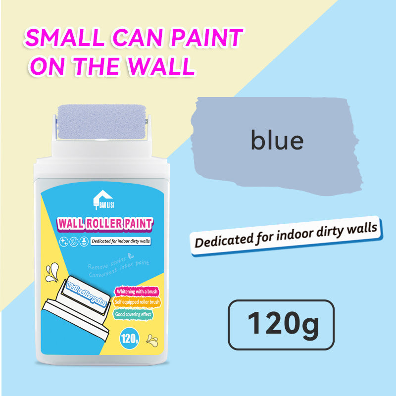 Wall Small Roller Brush Paint Cocoa Roller Dirty Graffiti Renovation Color Change Latex Paint Portable Water-Based Interior Wall Paint