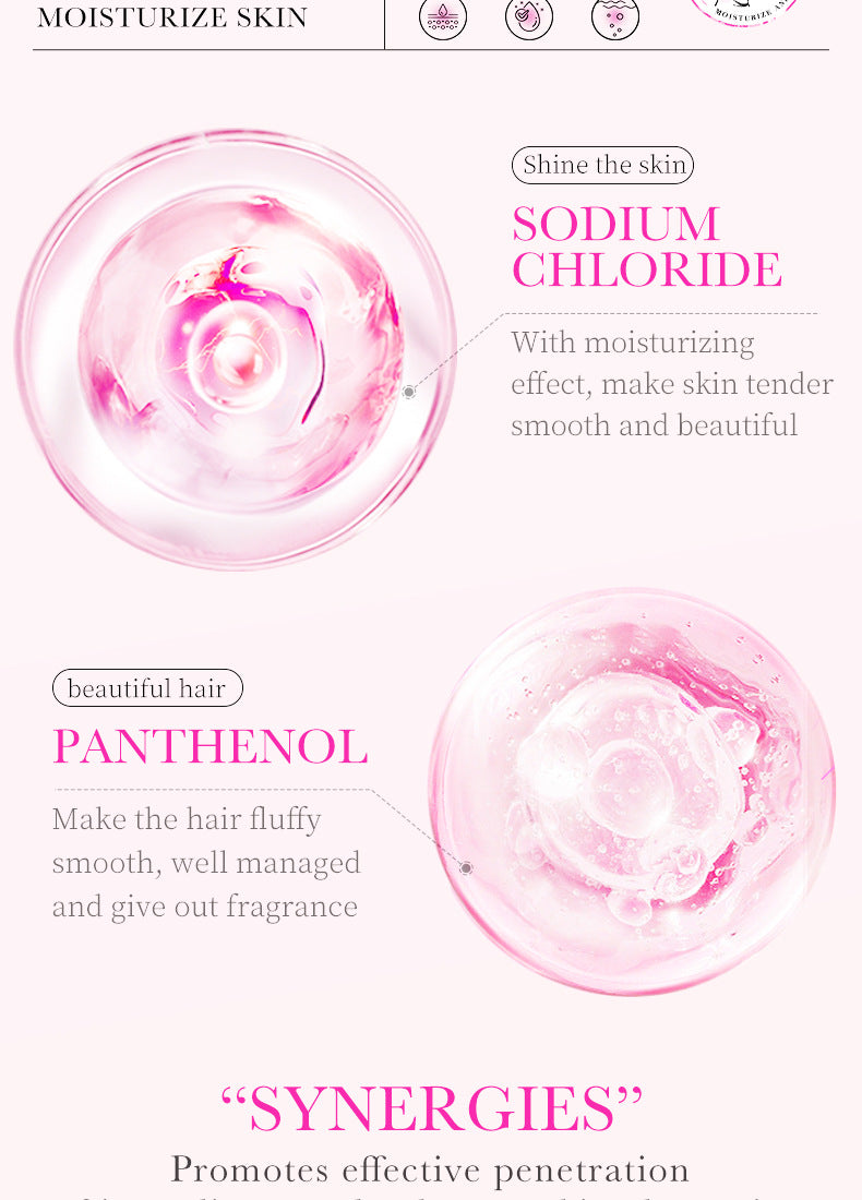 Bathing Set SADOER Rose Fragrance Shampoo Lavender Shower Gel Cross-Border Wholesale