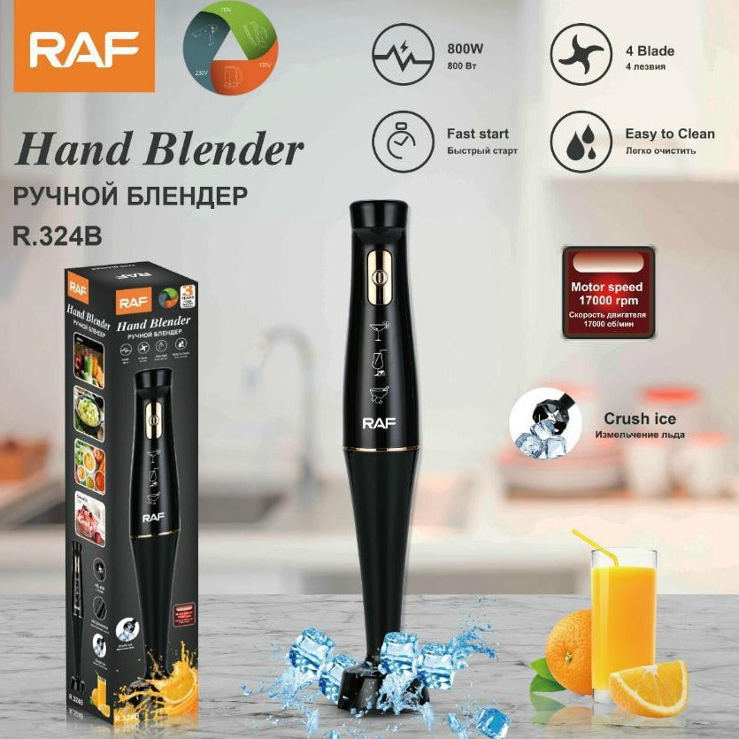RAF EU Standard Portable Handheld Electric Stainless Steel Cooking Stick Household Food Mixer Blender324