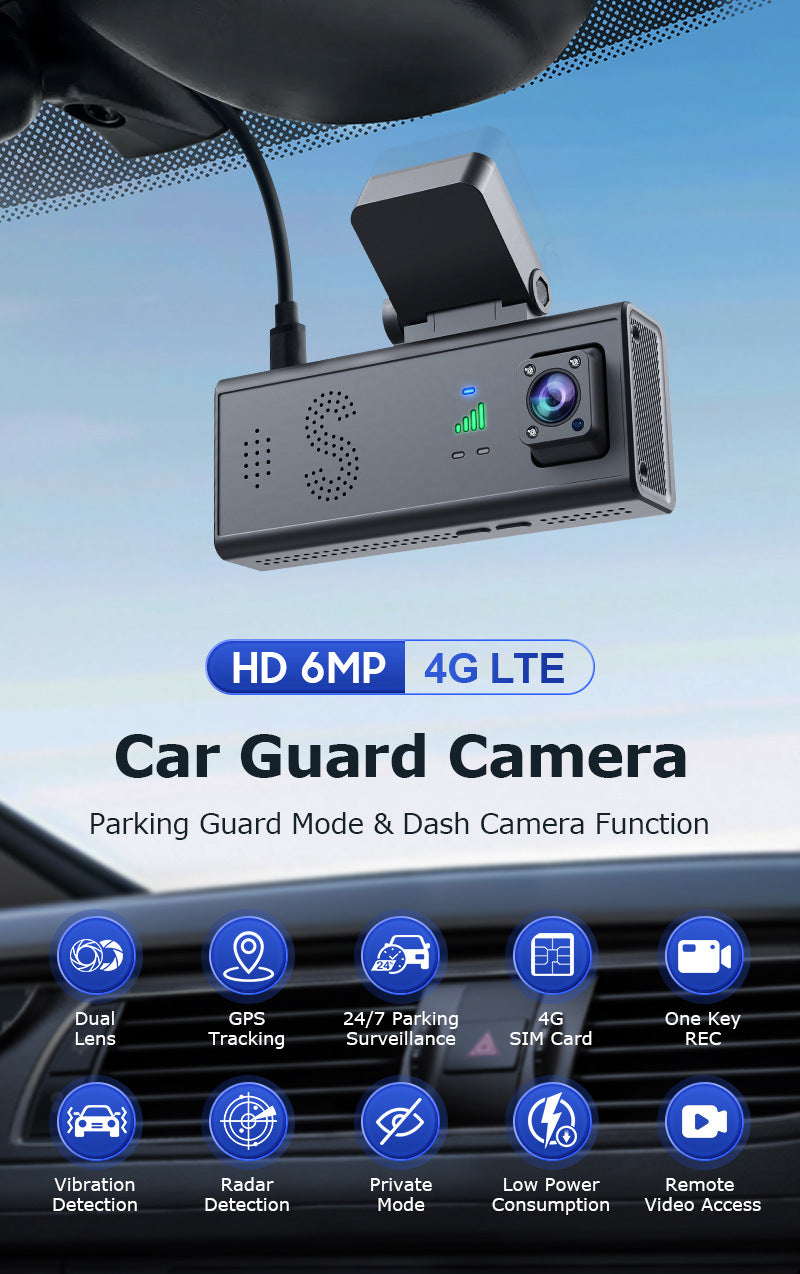 New Driving Recorder Binocular Parking Camera Panoramic HD Infrared Night Vision GPS Vehicle-mounted Monitoring