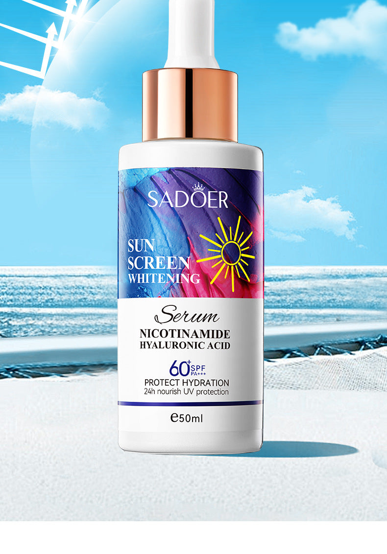 Sunscreen Whitening Essence50mlSADOER Refreshing and Non-Greasy Sunscreen Essence Cross-Border Wholesale
