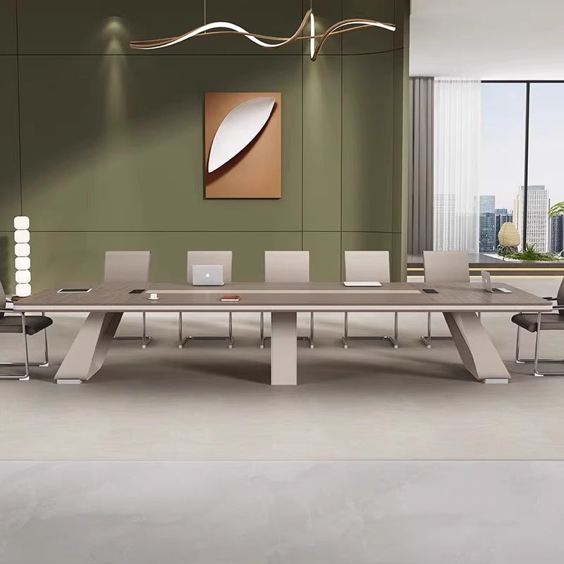 Conference Table Training Office Furniture Long Table Rectangular Table Office Large Simple Modern Meeting Table and Chair Set