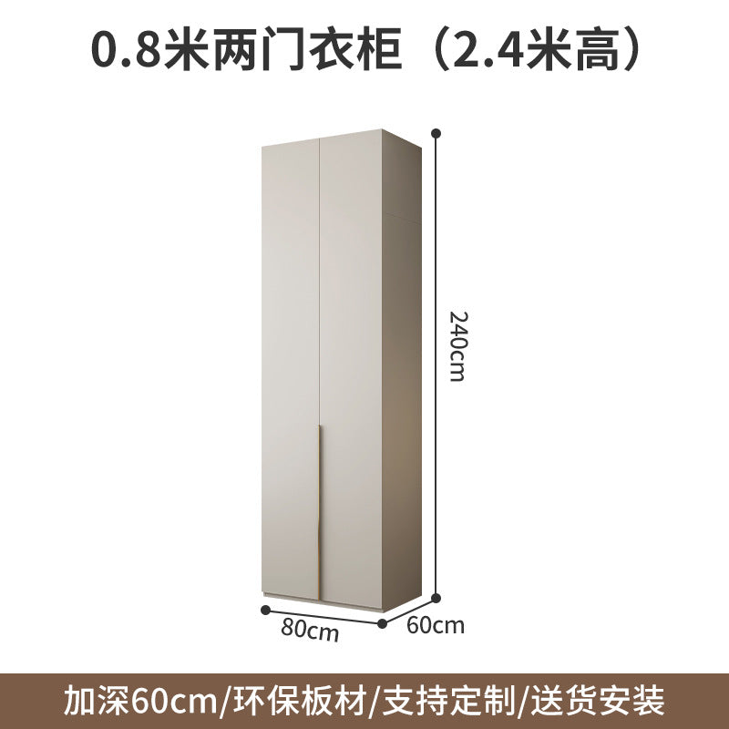 Wardrobe Solid Wood Hanging Area Multi-Bedroom Home Eco-Board Children's Room Corner Computer Desk Desk Cabinet Integrated Wardrobe