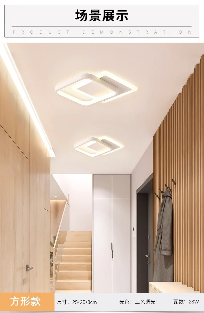 Creative aisle light corridor light, simple and modern led Ceiling Light Square Cloakroom Surface Mounted Recessed Entryway Stair Light