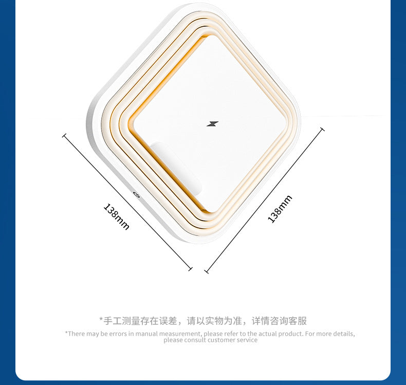 Multifunctional Storage15w Wireless Charging Bedroom Creative Eye Protection Sleeping Night Light Outdoor Night Market Stall Atmosphere Light