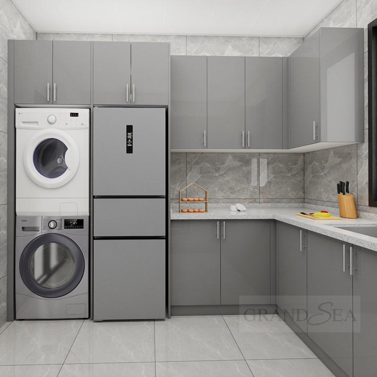 Ready to Assemble Modern Kitchen Cabinets Furniture Aluminium Cabinet Kitchen 4g