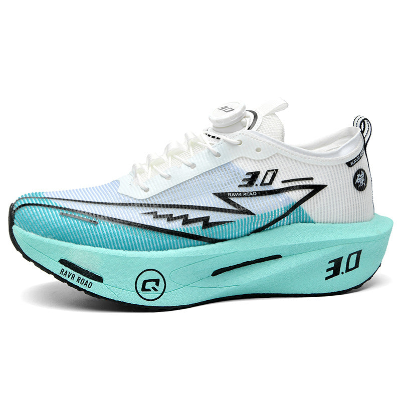 Summer New Fashion Breathable Comfortable Durable Running Shoes Men's Shoes Real Carbon Plate Cushioning High Elasticity Couple Sports Shoes