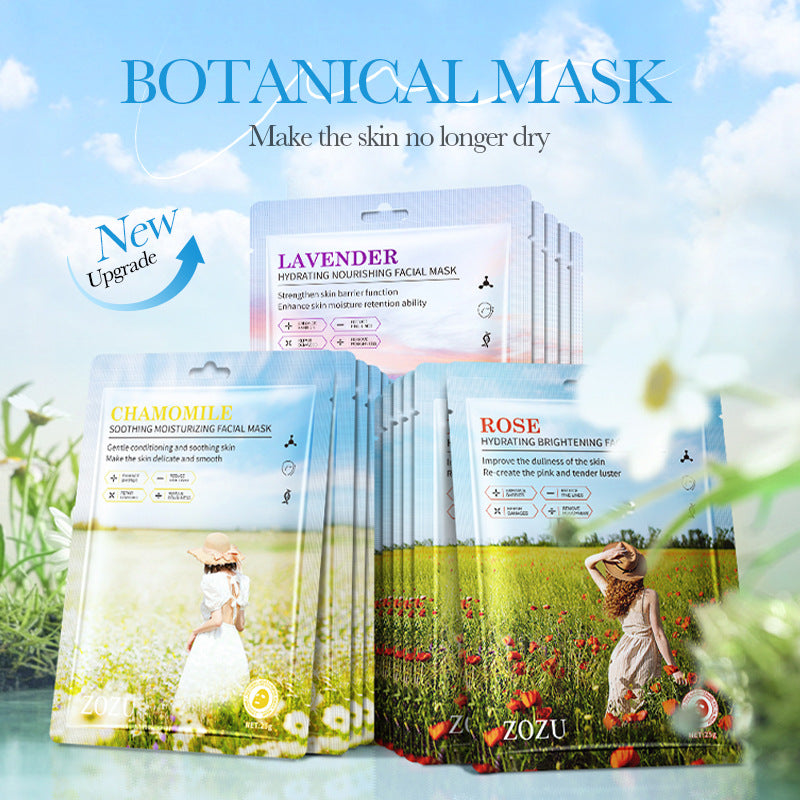 Plant Face Mask25g ZOZU Lavender Hydrating Moisturizing Chamomile Cross-Border Enmu Wholesale