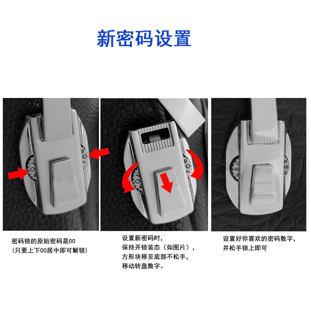 2025New European and American Fashion Crocodile Pattern Top Layer Cowhide Men's Password Lock Genuine Leather Chest Bag High-end Crossbody Bag