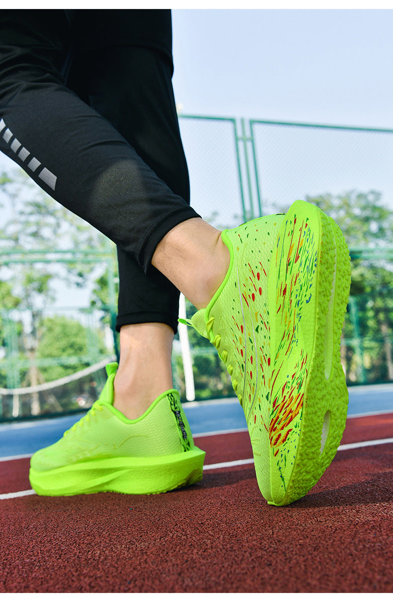 2025New Ultra-Light Shock-Absorbing Soft Sole Sports Shoes for Men and Women, Versatile, Wear-Resistant, Non-Slip, Racing Carbon Plate Running Shoes