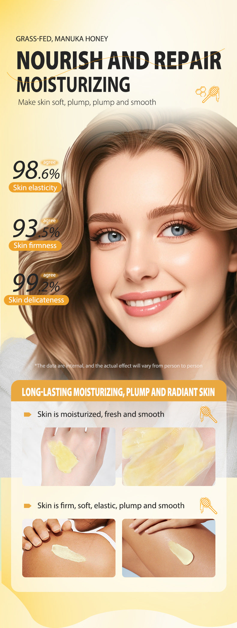 In Stock Fresh Cream Manuka Honey Vanilla Organic Face Cream Moisturizing Cream Body Lotion Skincare Lip Balm