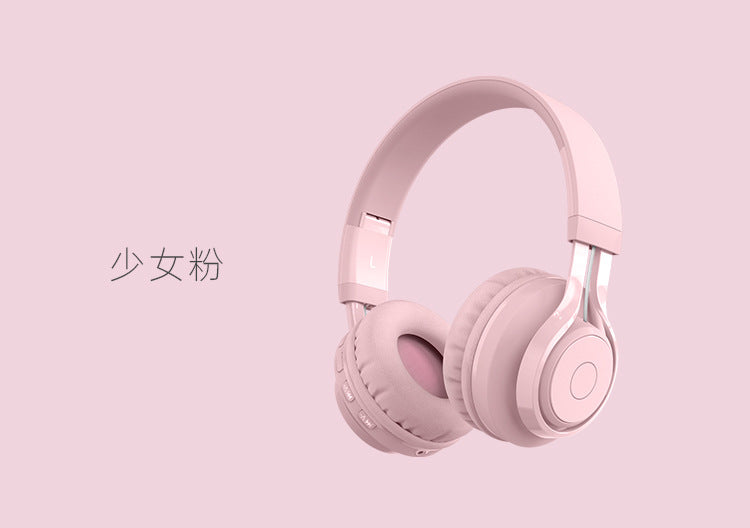Hot-selling Over-ear Headphones Bluetooth Long Battery Life Children's Student Bluetooth Headphones Wireless High-Quality Sound Headset