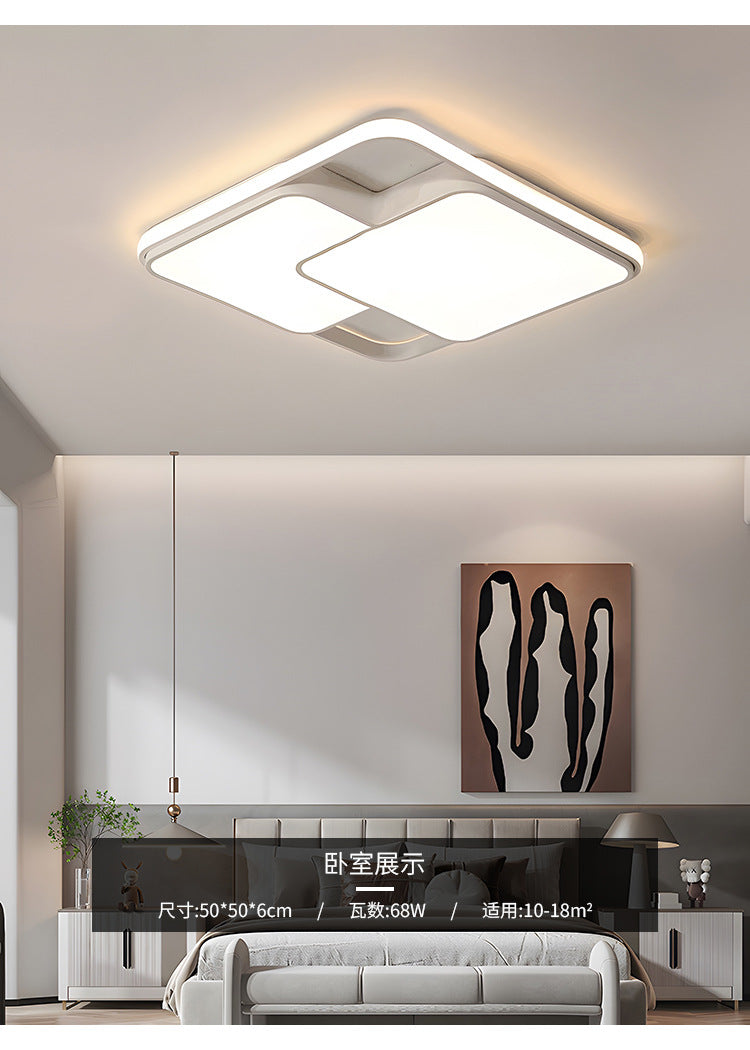 Master bedroom lamp ceiling lamp round room lamp simple modern home use led Nordic Style Study Lamp Cozy and Romantic