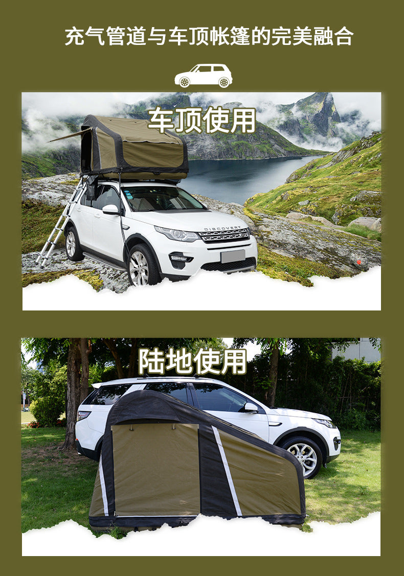 Specialized Car Roof Inflatable Tent Camping Car Gear Portable Rainproof Outdoor Camping All-Season Universal
