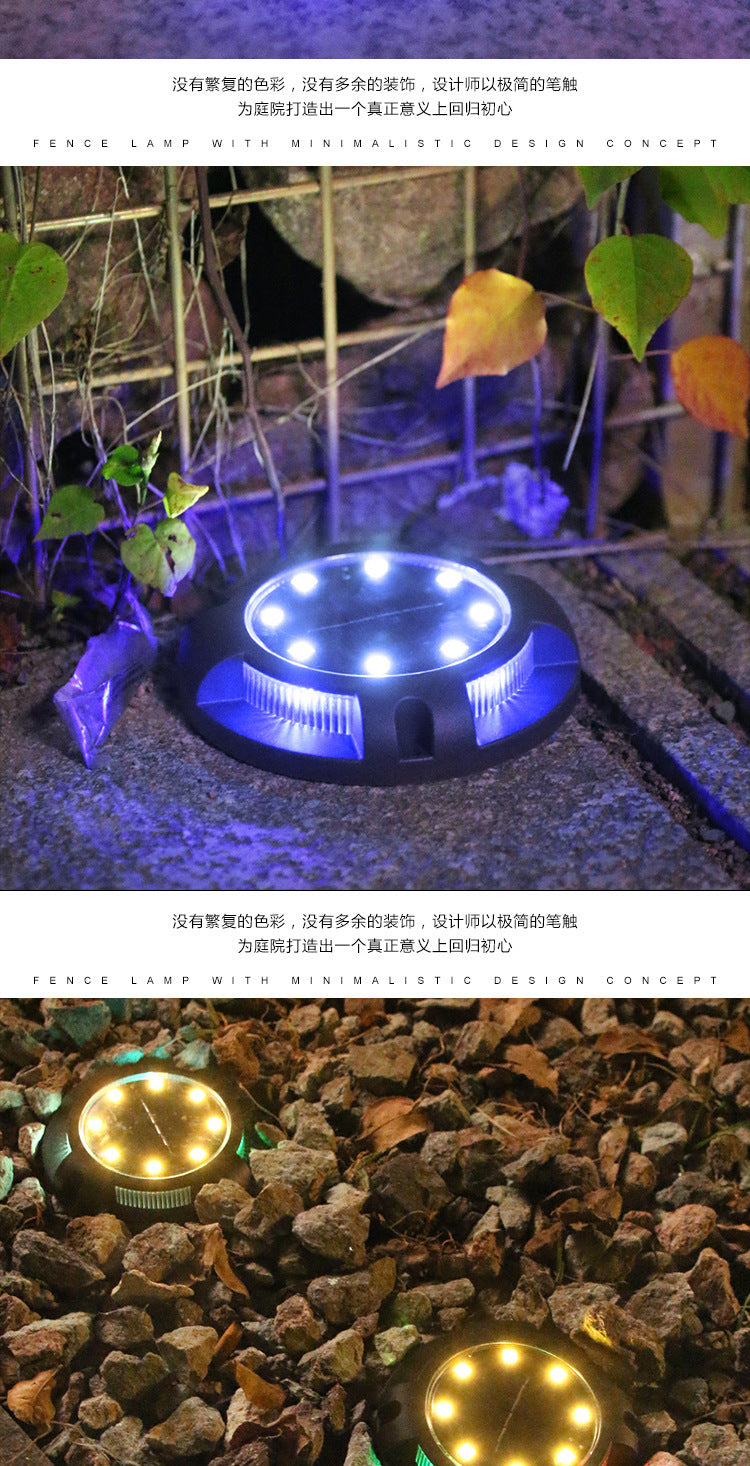 New Solar Ground Light Outdoor Waterproof Garden Light Landscape Light Garden Lawn Light Inground Light Stair Light