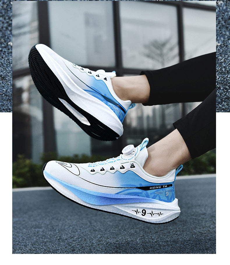 Red Rabbit9pro Racing Carbon Plate Running Shoes Breathable Mesh Sports Training Shock Absorption for Older Children and Adults Non-Slip Athletic Shoes