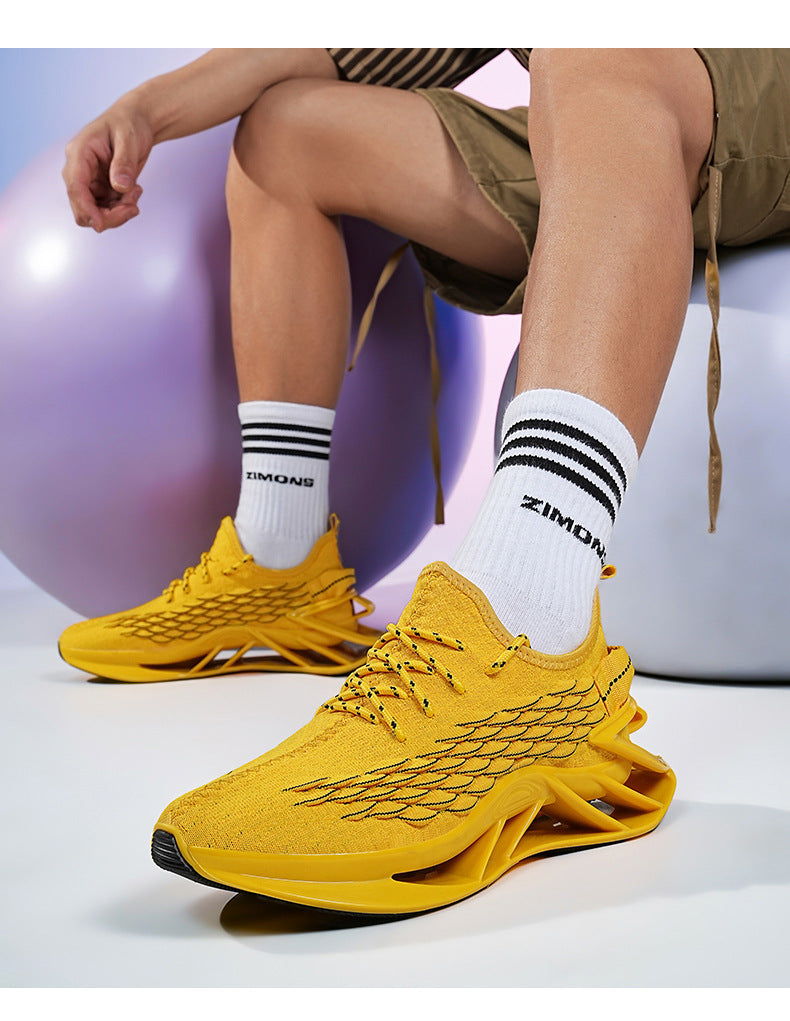 2025Spring and Summer New Large Size Men's Sports Running Shoes Versatile Student Blade Shoes Casual Trendy Shoes for Men