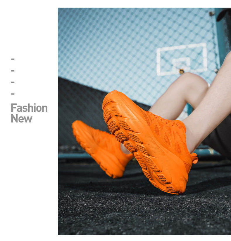 Autumn Live Streaming Cushioned Running Shoes Versatile Trendy Shoes Men's Shoes Women's Shoes Large Size Lightweight Sports Shoes Lightweight Cushioned