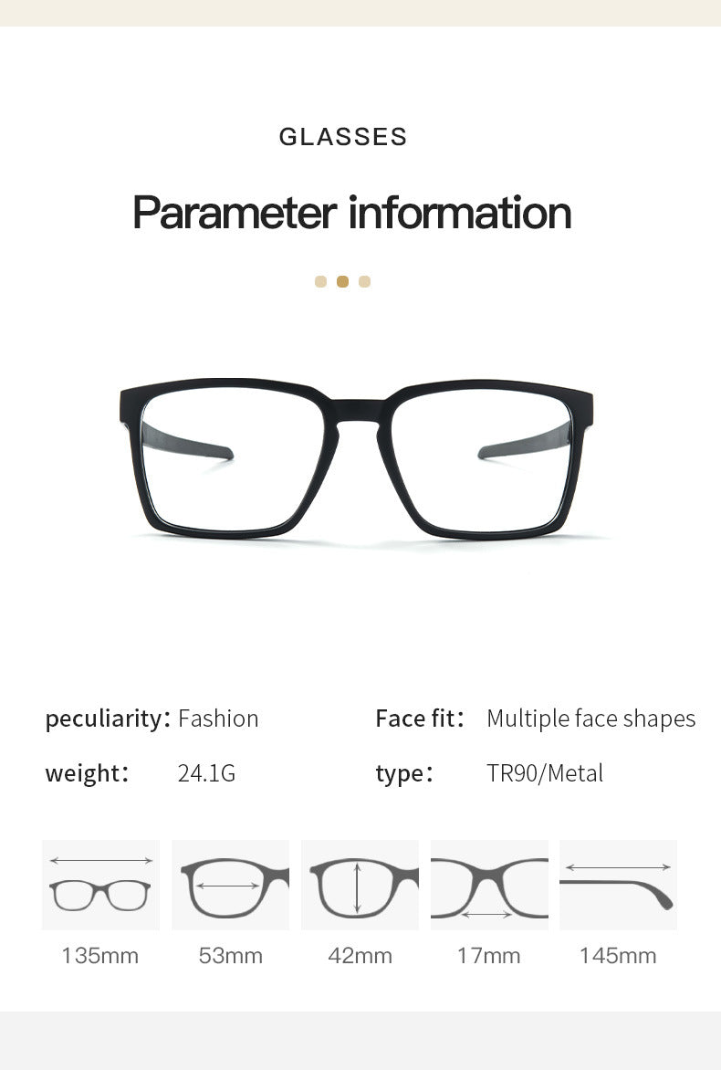 Sports Glasses Frame Metal Temples TR Material Frame New Cycling Glasses