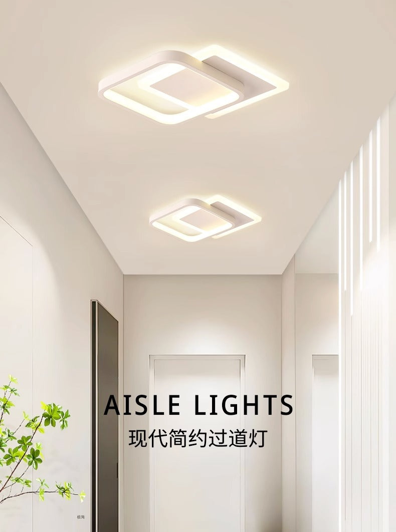Creative aisle light corridor light, simple and modern led Ceiling Light Square Cloakroom Surface Mounted Recessed Entryway Stair Light