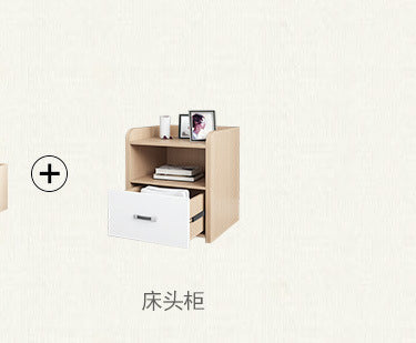 Modern Minimalist Small Apartment Master Bedroom Furniture Wedding Bed Hotel apartment B&B simple economical double bed