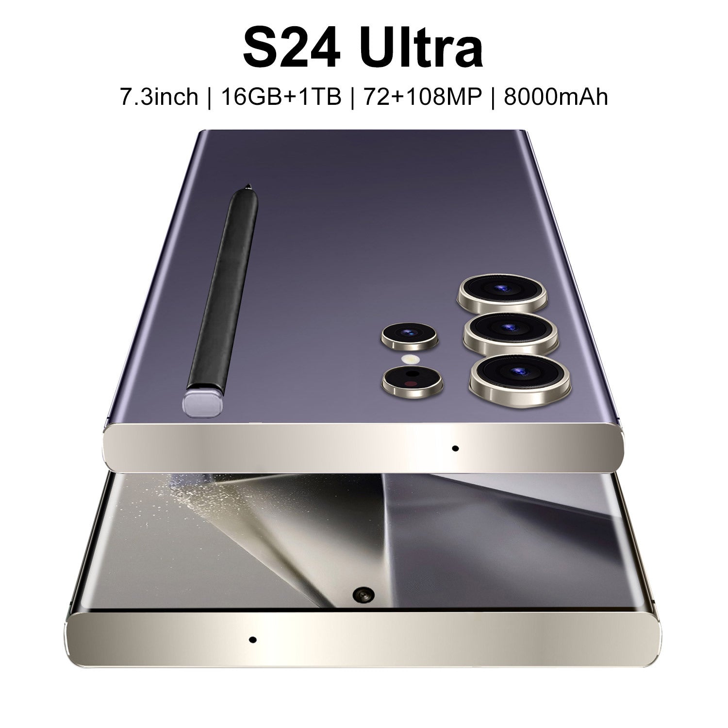 Mobile Phone S24 Ultra+ Built-in pen7.3Inch16+1T Android Smartphone(Popular)