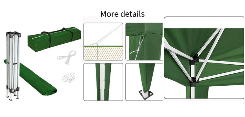 foreign trade four-corner folding tent12kg Hollow Frame Outdoor Activity Sunshade Rainproof Canopy with Enclosure