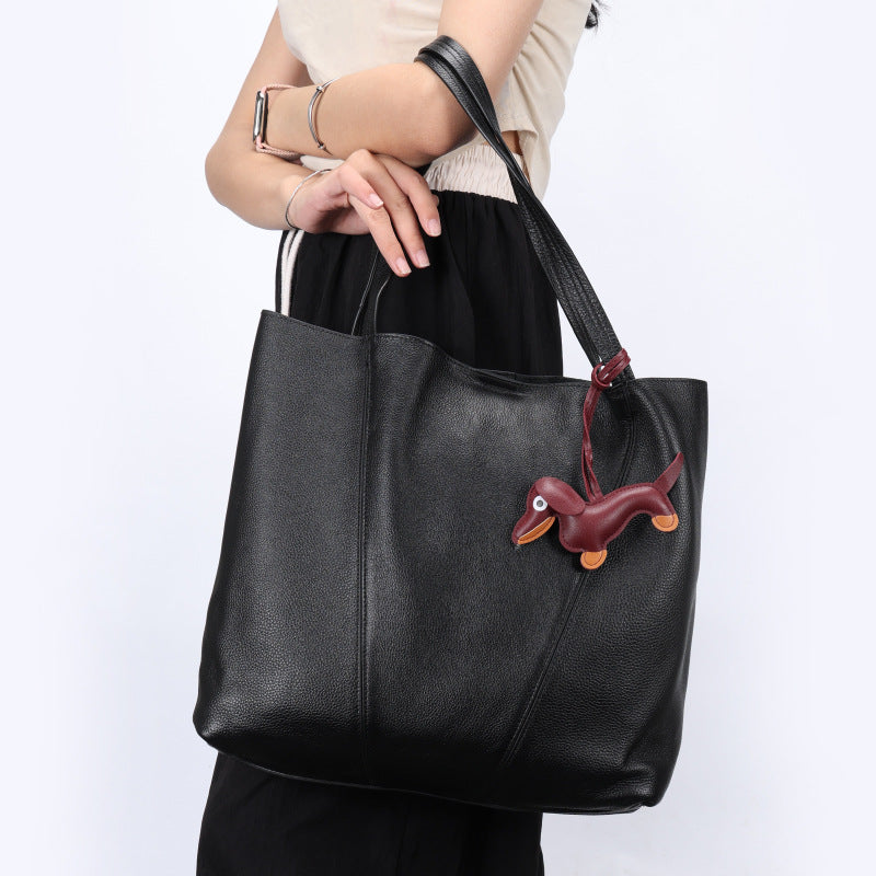 Lazy Style Tote Bag Large Capacity Underarm Shoulder Bag Casual Versatile Letter Bag