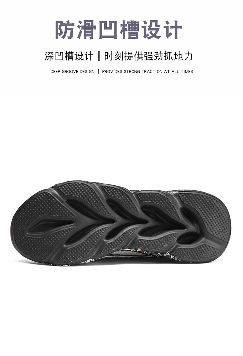 2025Foreign Trade Large Size Breathable Mesh National Trend Casual Sports Shoes with Ultra-light Sole and Height-increasing Fashion Dad Shoes