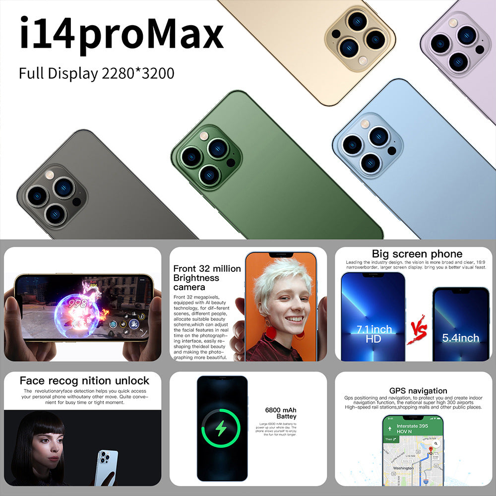 I14ProMax Smartphone 16G+1TB 7.3Inch All-in-One Computer Manufacturer