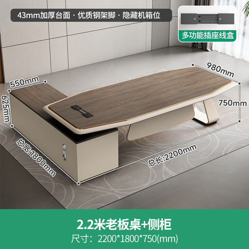 Office Desk Boss Desk Simple Modern Executive Desk Office Desk Office Chair Set Manager Desk President Desk