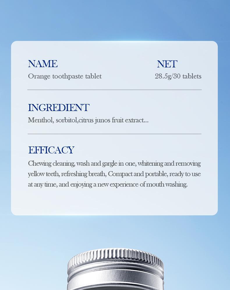 All-English Solid Toothpaste Series SADOER Sakura Whitening Anti-Yellowing Teeth Cleaning Toothpaste  Wholesale