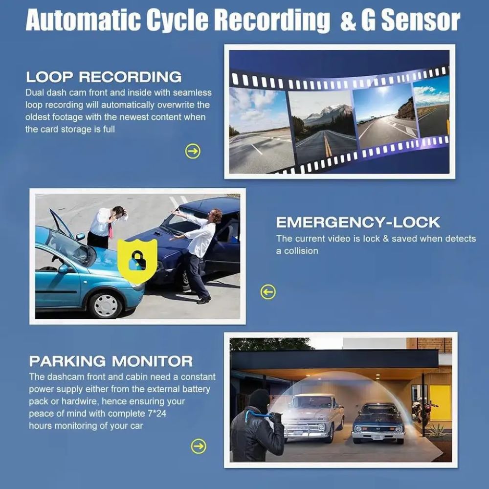 s15New3Inch Driving Recorder1080P WiFi Mobile Phone Interconnect Car Recording Reversing Image