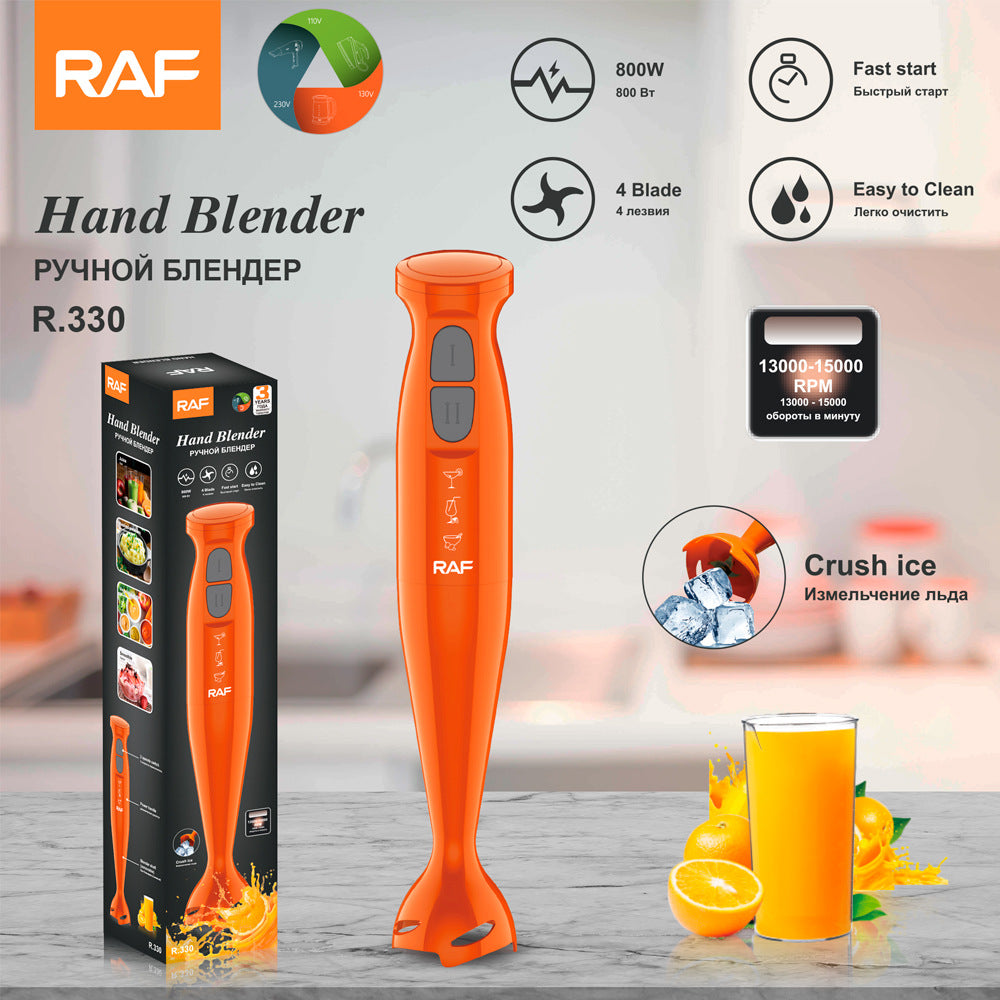 RAF EU Standard Multifunctional Electric Cooking Stick Baby Food Supplement Milkshake Cooking Machine Meat Grinder Household Multifunctional