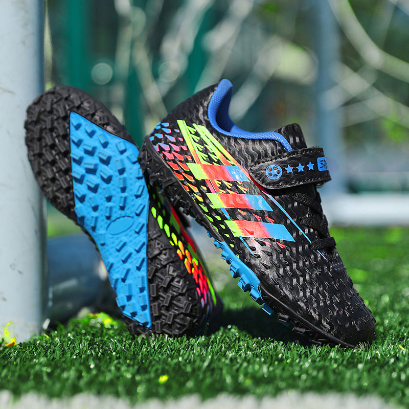 2025New Football Shoes for Men and Women, Medium and Large Children, Students, Long Spike Training Shoes, Youth Grass and Artificial Grass Field Sports