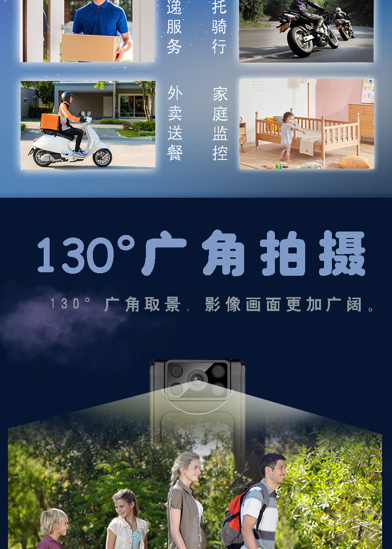 wifi Sports Cycling Camera Portable Chest Clip Camera HD Night Vision1080P On-site ZF Recorder