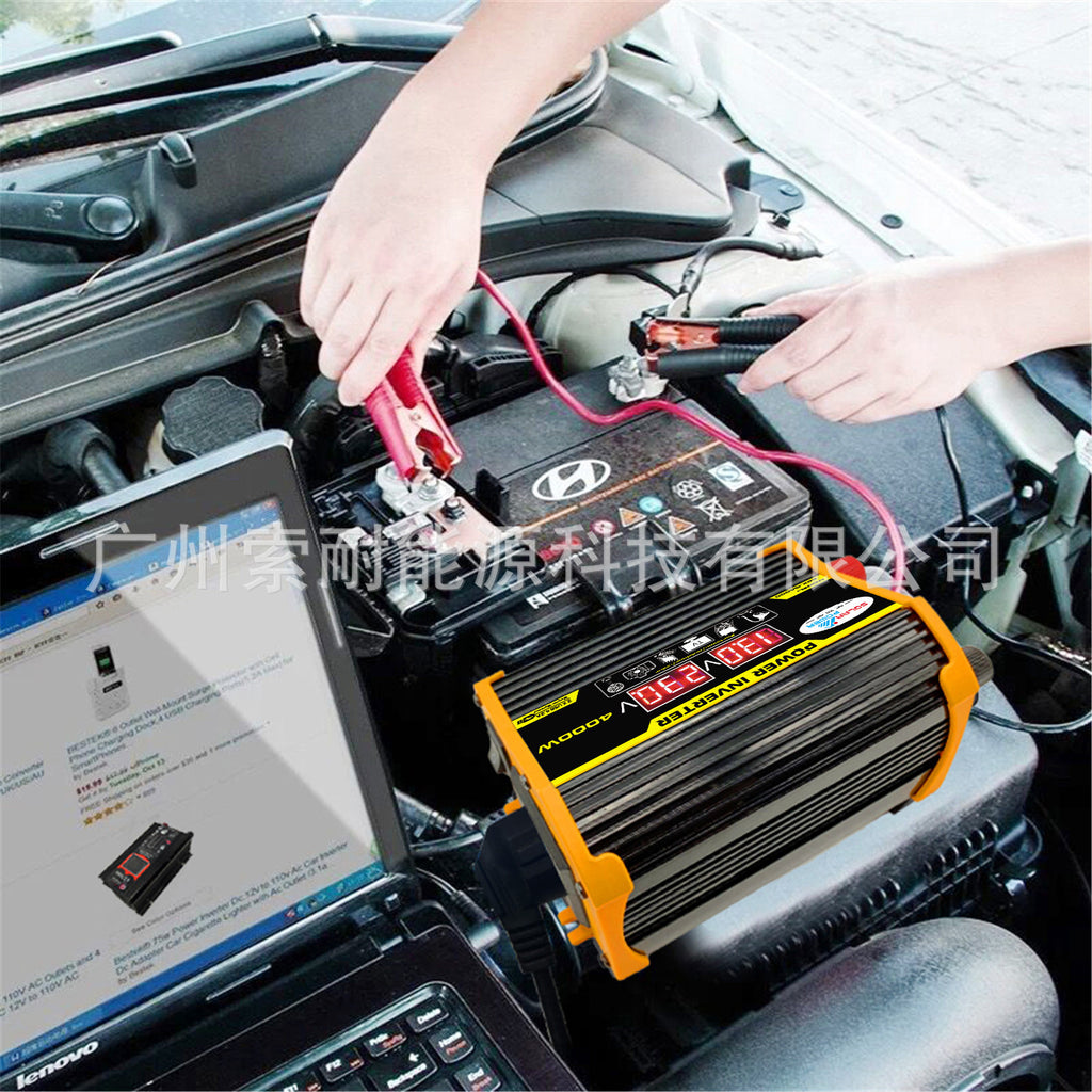 300W Vehicle Inverter12V Turn110V 220V Dual Voltage Display Outlet power inverter