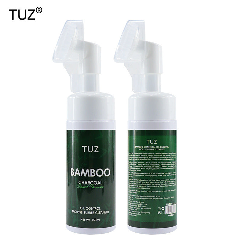 【Exclusive Supply】ANGEALA Green Tea Facial Cleanser Foaming Cleansing Facial Cleanser with Silicone Brush