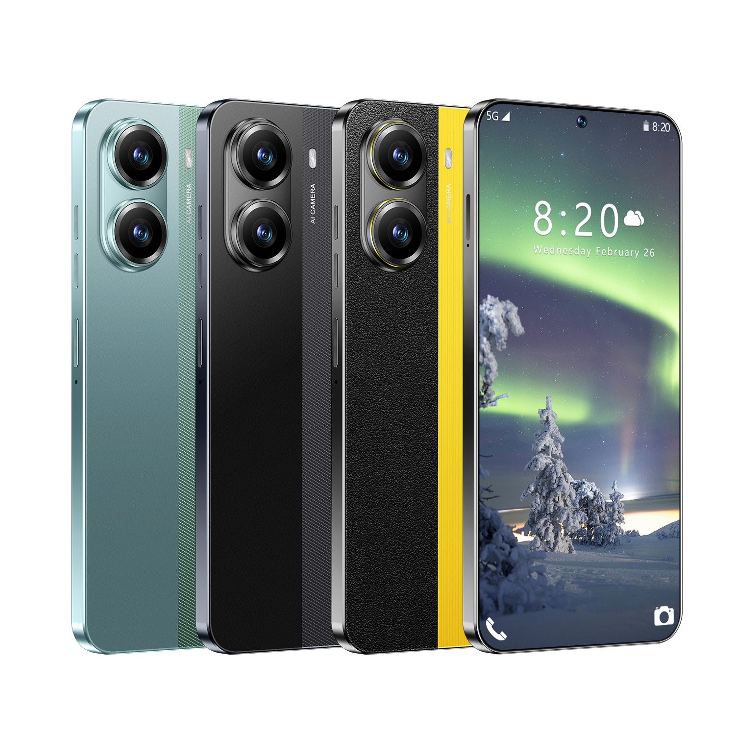 New AliExpress Hot-Selling Mobile Phones X7 Pro Android16+1T Intelligence5G Mobile Phone7.3HD Large Screen