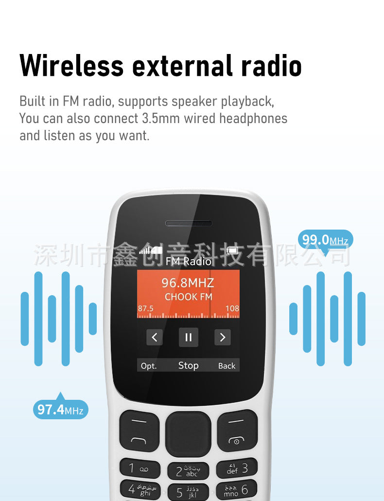 TK Straight Button Telephone106Feature Phone105Low-end Senior Phone with Multiple SIM Slots2G Hot-Selling Mobile Phone GM