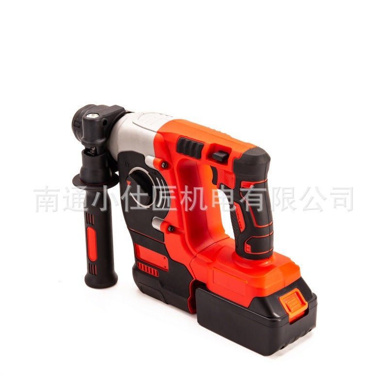 Rechargeable Rotary Hammer Cordless Concrete Drilling Brushless Lithium Battery Heavy-Duty Variable Speed Electric Hammer Electric Pickaxe