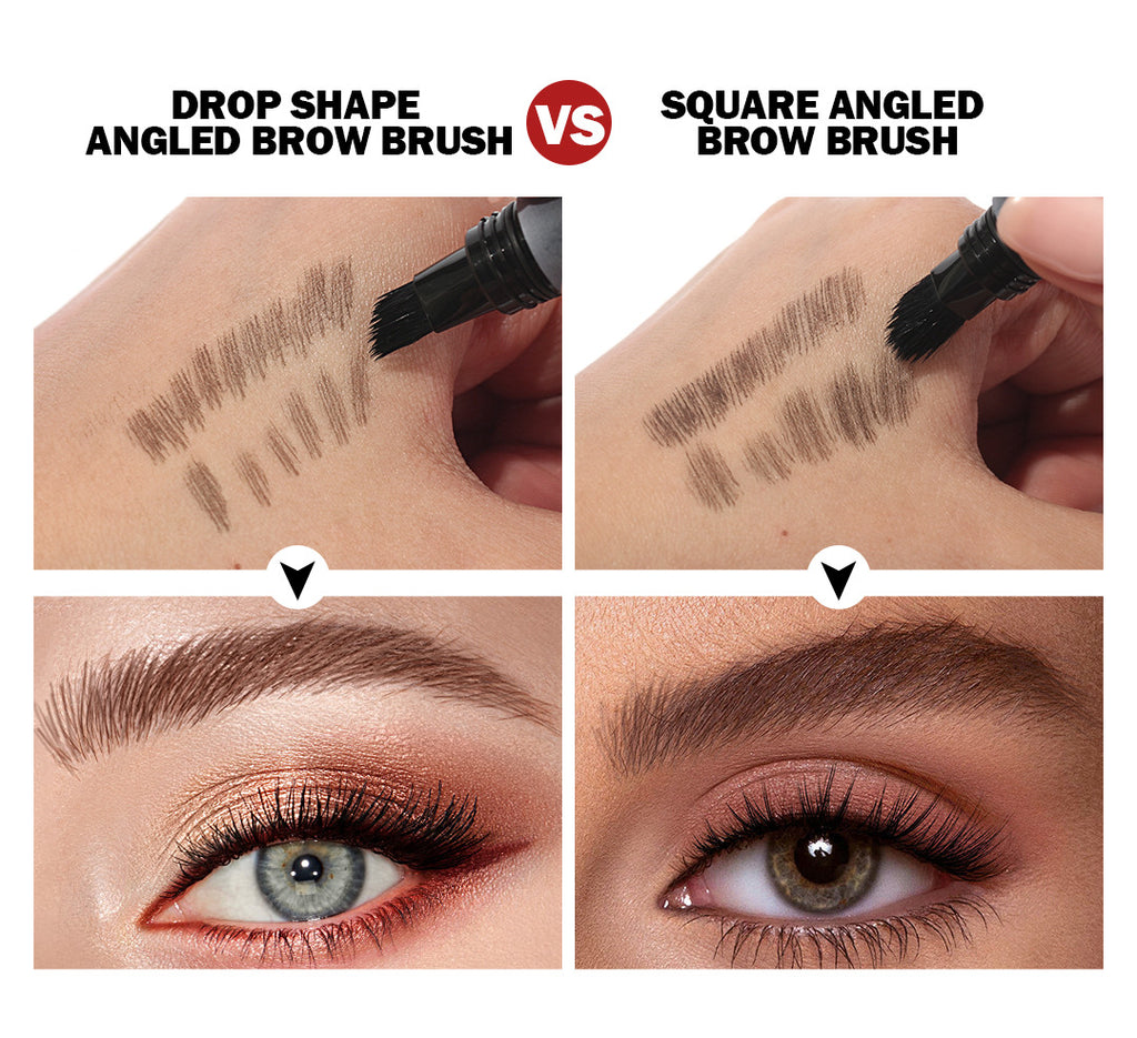 Hot-Selling Eyebrow Dye Cream Upgraded Version Press-Type Fine Brush Head Eyebrow Cream Waterproof Smudge-Proof Wild Eyebrow Pencil