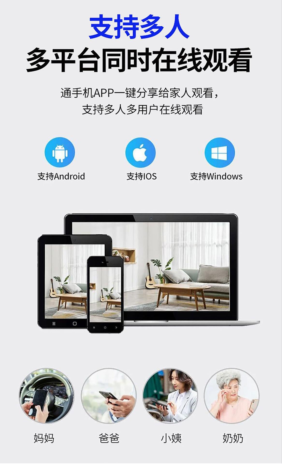 Binocular Bulb Surveillance Camera Zoom Lamp Head Surveillance Camera Full Color Night Vision Smart Lamp Head