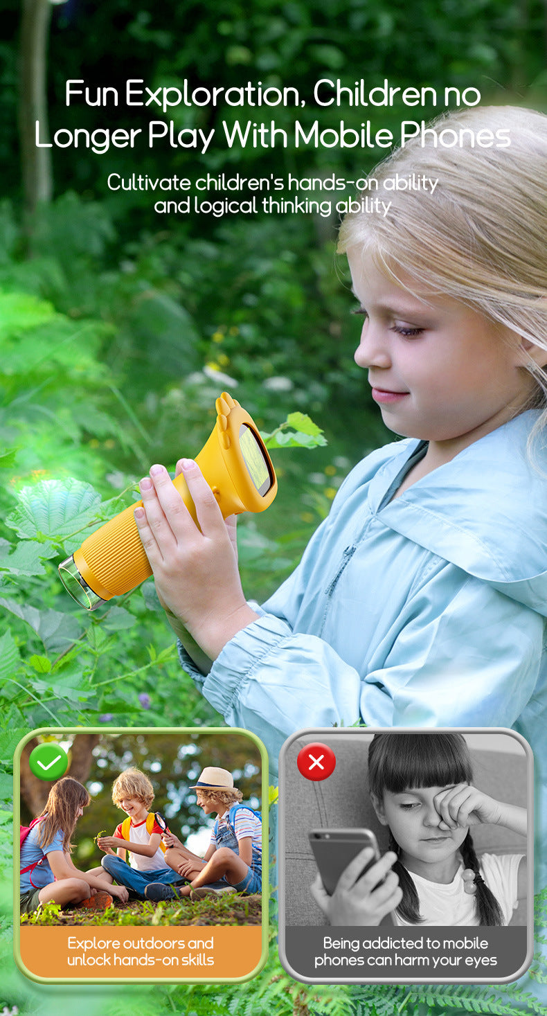 Children's Portable Optical Microscope Magnifier Toy Handheld Mini Student Experiment Science Handheld Microscope