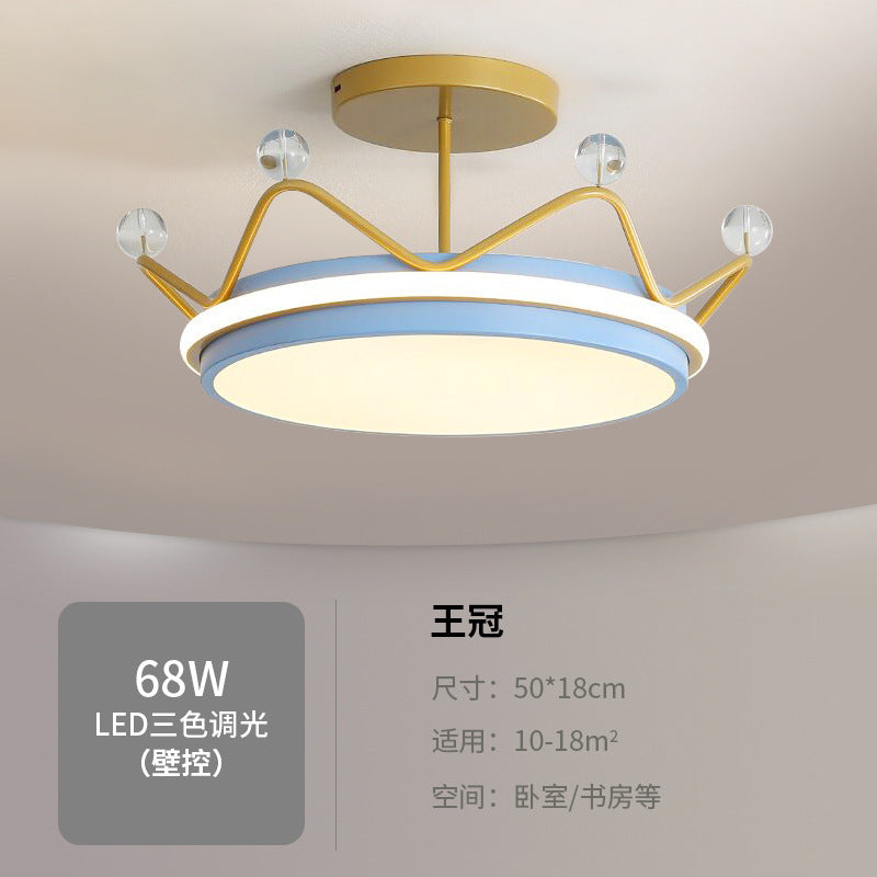 Children's Room Bedroom Lamp Boys Girls Pink Creative Cartoon Ceiling Lamp Cozy Romantic Room Lamp Master Bedroom Lamp